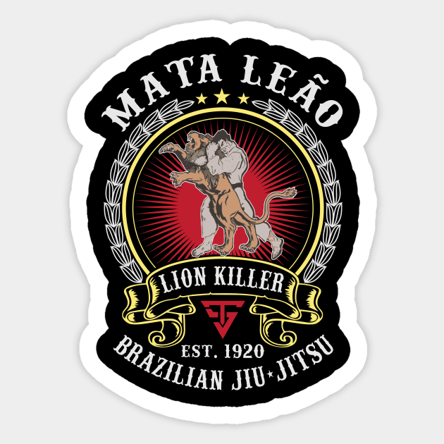 Mata Leao Brazilian Jiu-Jitsu Sticker by stratag